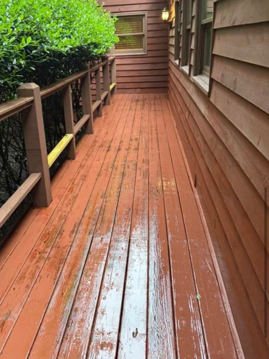 Deck cleaned and refreshed by CLB